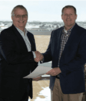 Director of Sales Kevin Kaeding (left) with DCN CEO Seth Arndorfer (right).