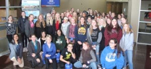 Group photo of students and women from DCN.